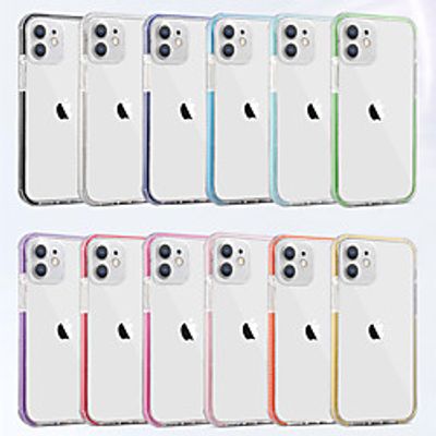 Phone Case For Apple Back Cover iPhone 12 Pro Max 11 Pro Max Shockproof Dustproof Transparent TPU Lightinthebox