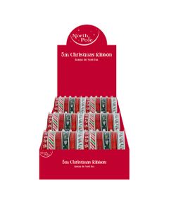 North Pole 5 Meter Christmas Ribbon 32943