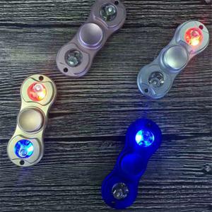 Led Light Hand Spinner Fingertip With Marquee Spiral Rotation Children Adult Fidget Funny Focus Toy