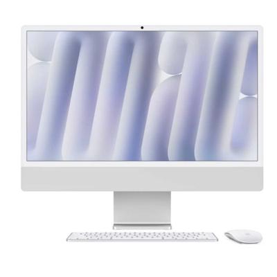 Apple iMac 24-inch 2024, M4 with 10-Core CPU, 10-core GPU, 16GB RAM, 256GB SSD, Silver, MWUU3 (English Keyboard, Apple Warranty)