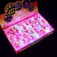 Flashing Soft Rubber Ring Glowing Ring Glowing Finger Light Flashing Finger Light Christmas Toy Floor Stand Batch Lightinthebox - thumbnail