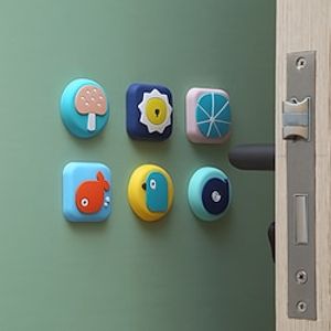 Door Rear Door Handle Anti-Collision Pad Silicone Door Bumper Door Suction Bumper Sticker Wall Protective Cover Cartoon Suction Cup Door Stopper Thickening Lightinthebox