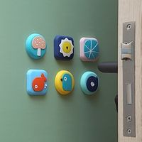 Door Rear Door Handle Anti-Collision Pad Silicone Door Bumper Door Suction Bumper Sticker Wall Protective Cover Cartoon Suction Cup Door Stopper Thickening Lightinthebox - thumbnail