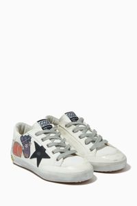 Superstar Penstar Sneakers with Sticker Prints in Canvas