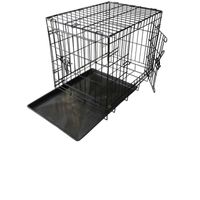 Pets Club Double Door Foldable Dog Crate Size Small
