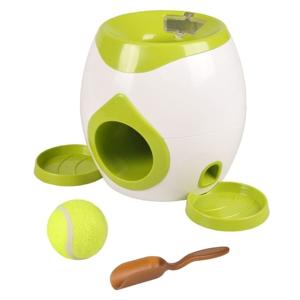 Flamingo Wilson Interactive Fetch & Treat + Tennis Ball 18cm Dog Toy