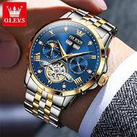 New Olevs Brand Men'S Watches Calendar 24-Hour Indication Week Display Multifunction Mechanical Watch Luminous Waterproof Men'S Business Watch Lightinthebox