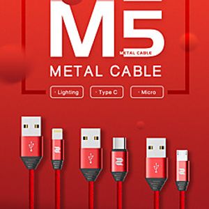 USB C Cable High Speed Quick Charge 2 A 1.0m(3Ft) PVC(PolyVinyl Chloride) Nylon Aluminium Alloy For Samsung Xiaomi Huawei Phone Accessory miniinthebox