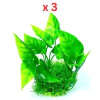 Aquarium Plastic Plant - M503 -W6XH12 Cm Pack Of 3