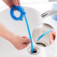 Retractable Sewer Hair Cleaner Water Tank Cleaning Plug Toilet Dredge Kitchen Cleaning Tools