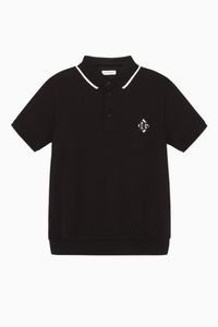 Embroidered Logo Patch Polo T-Shirt