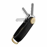 Orbitkey Saffiano Leather Keychain Liquorice Black - thumbnail