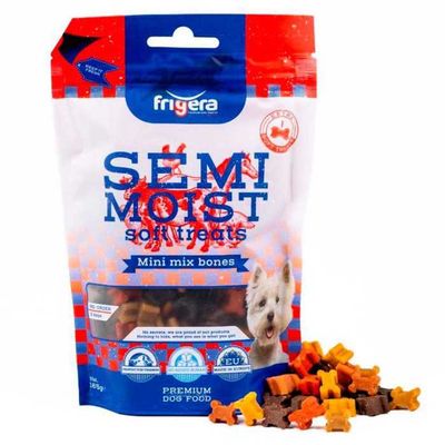Frigera Semi-Moist Soft Treats Mini Mix Bones 165G ( Buy 1 Get 1 Free )