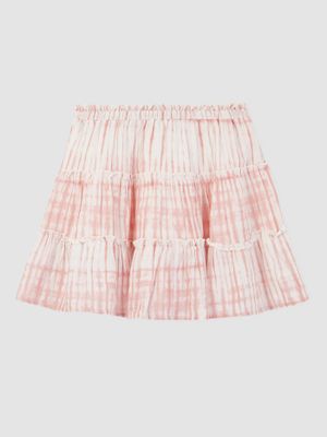 Teen 100% Organic Cotton Tiered Skirt Teen 100% Organic Cotton Tiered Skirt