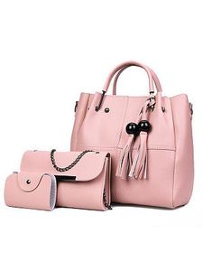 Pink Three Pieces New Style Women Shoulder Bags