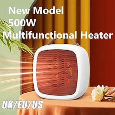 Small Space Heater Electric Portable Heater Fan for Home Office Ceramic Fan Heaters with Adjustable Thermostat Lightinthebox