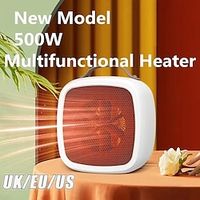 Small Space Heater Electric Portable Heater Fan for Home Office Ceramic Fan Heaters with Adjustable Thermostat Lightinthebox - thumbnail