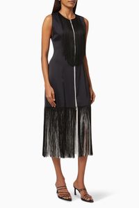 Reversible Dress with Fringe