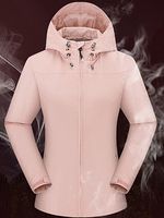Solid Color Waterproof Hooded Jacket Outdoor Plus Size - thumbnail