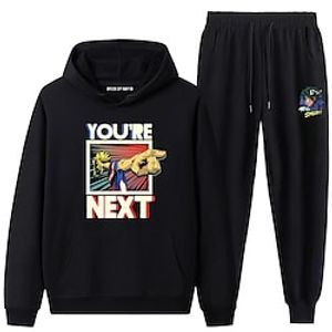 Inspired by My Hero Academia  Boku No Hero All Might Pants Outfits Hoodie Anime Harajuku Graphic Kawaii Pants For Men's Women's Unisex Adults' Hot Stamping 100% Polyester Lightinthebox