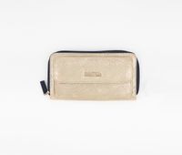 Womens Making Waves Front Pocket Organizer Wallet  Soft Crackle Gold - thumbnail