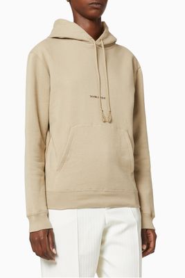 Logo Cotton Hoodie Logo Cotton Hoodie