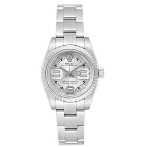 Nondate Steel White Gold Ladies Watch 176234 Box Card