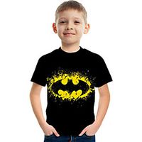 Kids Boys' T shirt Tee Short Sleeve Graphic Rainbow Children Tops Active 3-12 Years miniinthebox - thumbnail