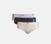 Womens 3 Pack Tanga Fit With Flirty Side Detail Panties  Angel Wing/Thistle/Ombre Blue - thumbnail