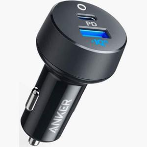Anker PowerDrive PD 2 B2B-UN Black+Gray | 20W GaN Fast Car Charger with Foldable Plug
