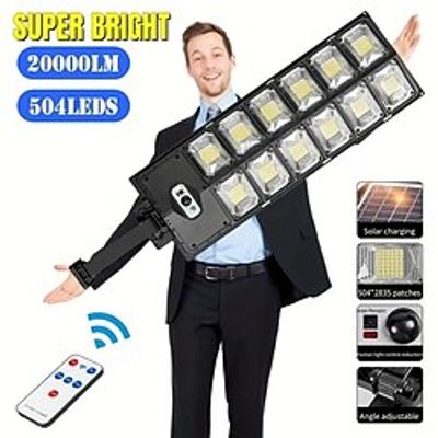1 Pack Super Bright 504 LED Solar Light, Outdoor Street Light, Daylight 3 Modes, IPX68 Waterproof, Garden Lighting with Smart Motion Sensor Lightinthebox 1 Pack Super Bright 504 LED Solar Light, Outdoor Street Light, Daylight 3 Modes, IPX68 Waterproof, Garden Lighting with Smart Motion Sensor Lightinthebox