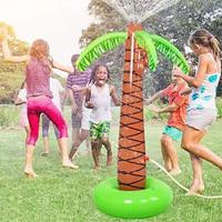 Inflatable Summer Spray Coconut Tree Outdoor Children's Water Play and Entertainment Toys Sprinkler Coconut Tree Rainbow Lightinthebox