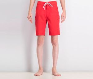 Mens Contrast Short  Red