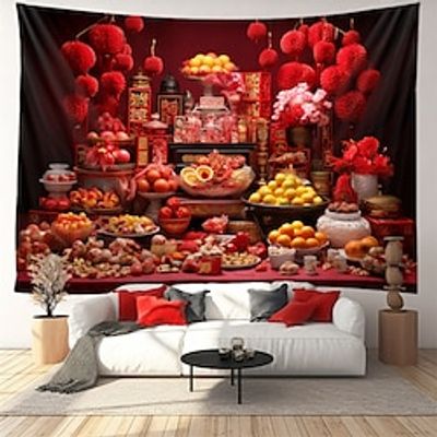 Chinese New Year Meal Hanging Tapestry Wall Art Large Tapestry Mural Decor Photograph Backdrop Blanket Curtain Home Bedroom Living Room Decoration Lightinthebox Chinese New Year Meal Hanging Tapestry Wall Art Large Tapestry Mural Decor Photograph Backdrop Blanket Curtain Home Bedroom Living Room Decoration Lightinthebox