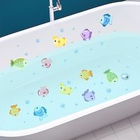 6pcs Cartoon Colorful Fish Bathtub Stickers For Children Self-Adhesive Can Remove Non-Slip Bathtub Decorative Stickers. miniinthebox - thumbnail