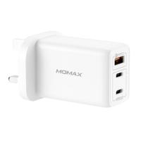 Momax OnePlug 65W 3-Port GAN Charger White - thumbnail