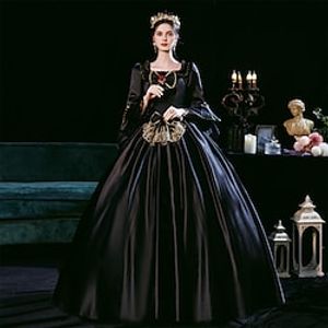 Princess Shakespeare Gothic Victorian Vintage Inspired Medieval Summer Winter Dress Party Costume Prom Dress Women's Costume Vintage Cosplay Party Evening Party Masquerade 3/4-Length Sleeve Ball Gown miniinthebox