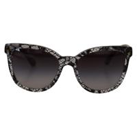 Dolce Gabbana Elegant White Lace Applique Sunglasses (GLA1179)