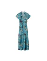 Ruskie Embroidered Midi Dress - thumbnail