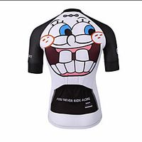 21Grams Novelty Men's Short Sleeve Cycling Jersey - BlackWhite Bike Jersey Top Quick Dry Moisture Wicking Breathable Sports Summer Terylene Mountain Bike MTB Clothing Apparel / Micro-elastic miniinthebox - thumbnail
