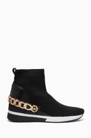 Skyler Chain Sock Sneakers in Stretch Knit - thumbnail