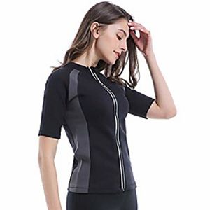 breathable, sweat-absorbent sweat suit color matching ladies zipper sweat pants shaping tight sweat suit sports ski suit b,3xl Lightinthebox