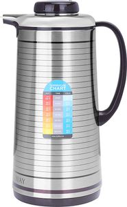 Royalford Vacuum Flask 1.6L-(Silver)-(RF5290)