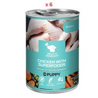 Billy & Margot Chicken with Superfoods Canned Wet Puppy Food 395g Pack Of 6