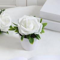 Realistic Miniature Rose Potted Plant Lightinthebox