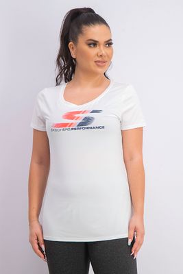 Womens Wave Graphic Tee White Womens Wave Graphic Tee White