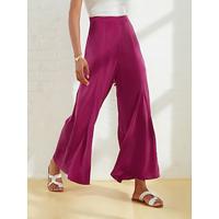 Satin Pocket Wide Leg Pants - thumbnail