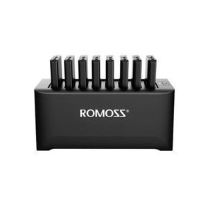 Romoss Charging Station with 8 x 10000mAH Power Bank, Black