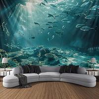 Undersea Landscape Hanging Tapestry Wall Art Large Tapestry Mural Decor Photograph Backdrop Blanket Curtain Home Bedroom Living Room Decoration Lightinthebox