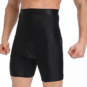 Men's Active Shorts Compression Shorts Running Shorts Gym Shorts Sports Going out Weekend Running Casual Tummy Control Plain Short Gymnatics Activewear Black White Micro-elastic Lightinthebox